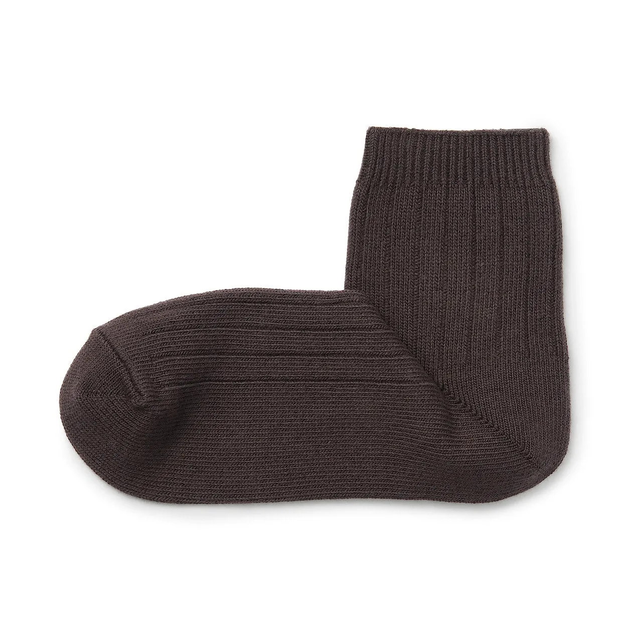 Right Angle Wide Rib Short Socks