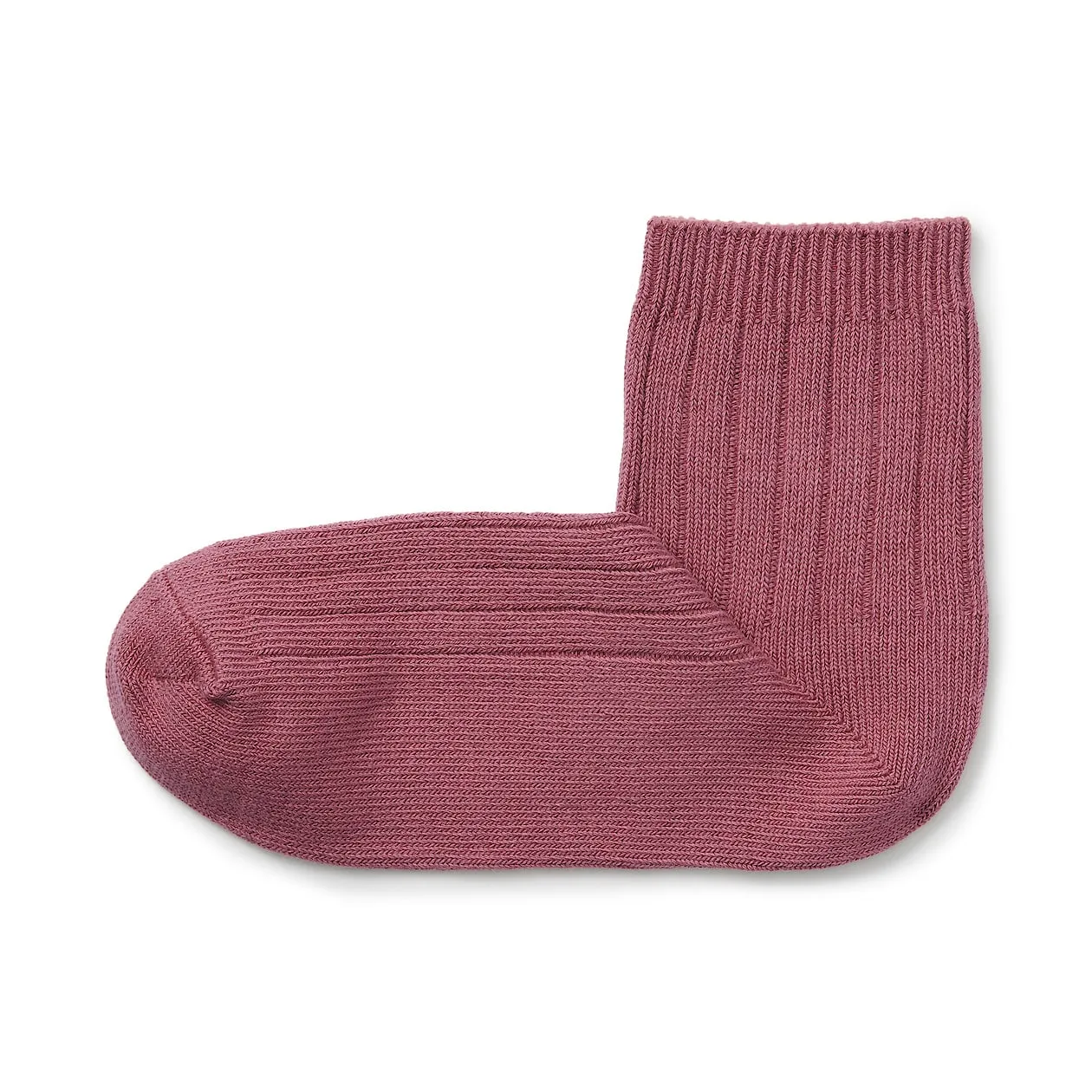 Right Angle Wide Rib Short Socks