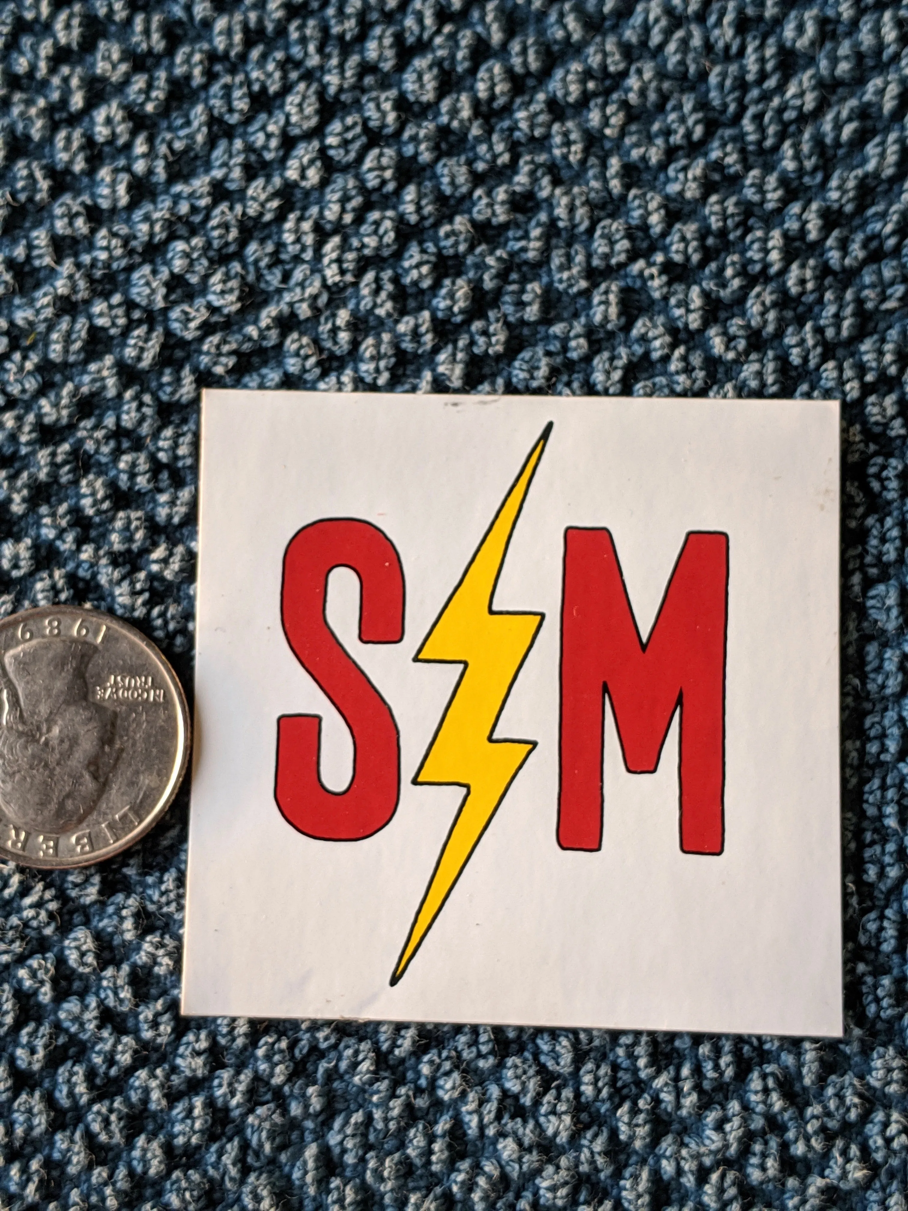 S&M lightning sticker