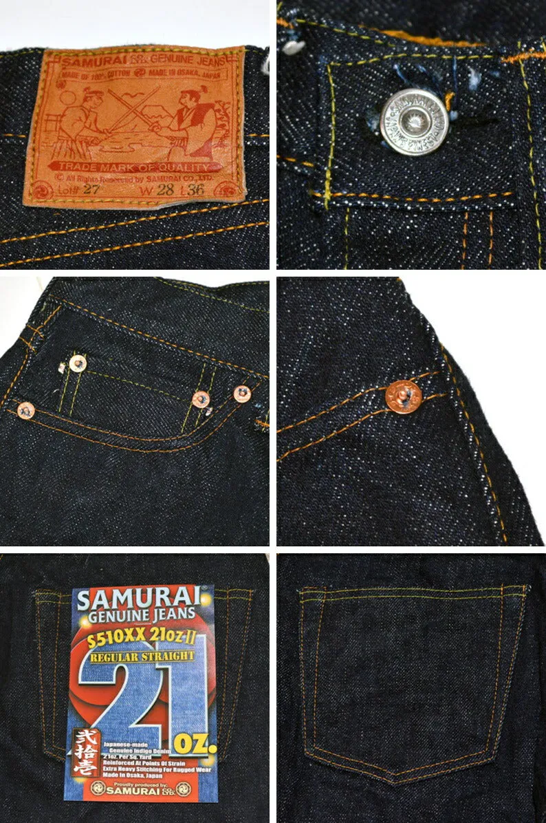 SAMURAI JEANS "S510XX21oz2" 21oz Denim Regular Straight