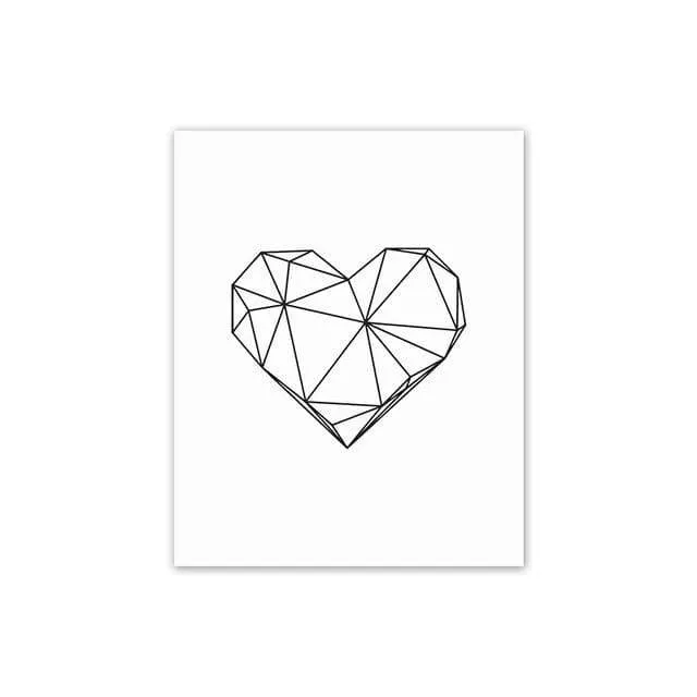 Scandinavian Style Love Poster