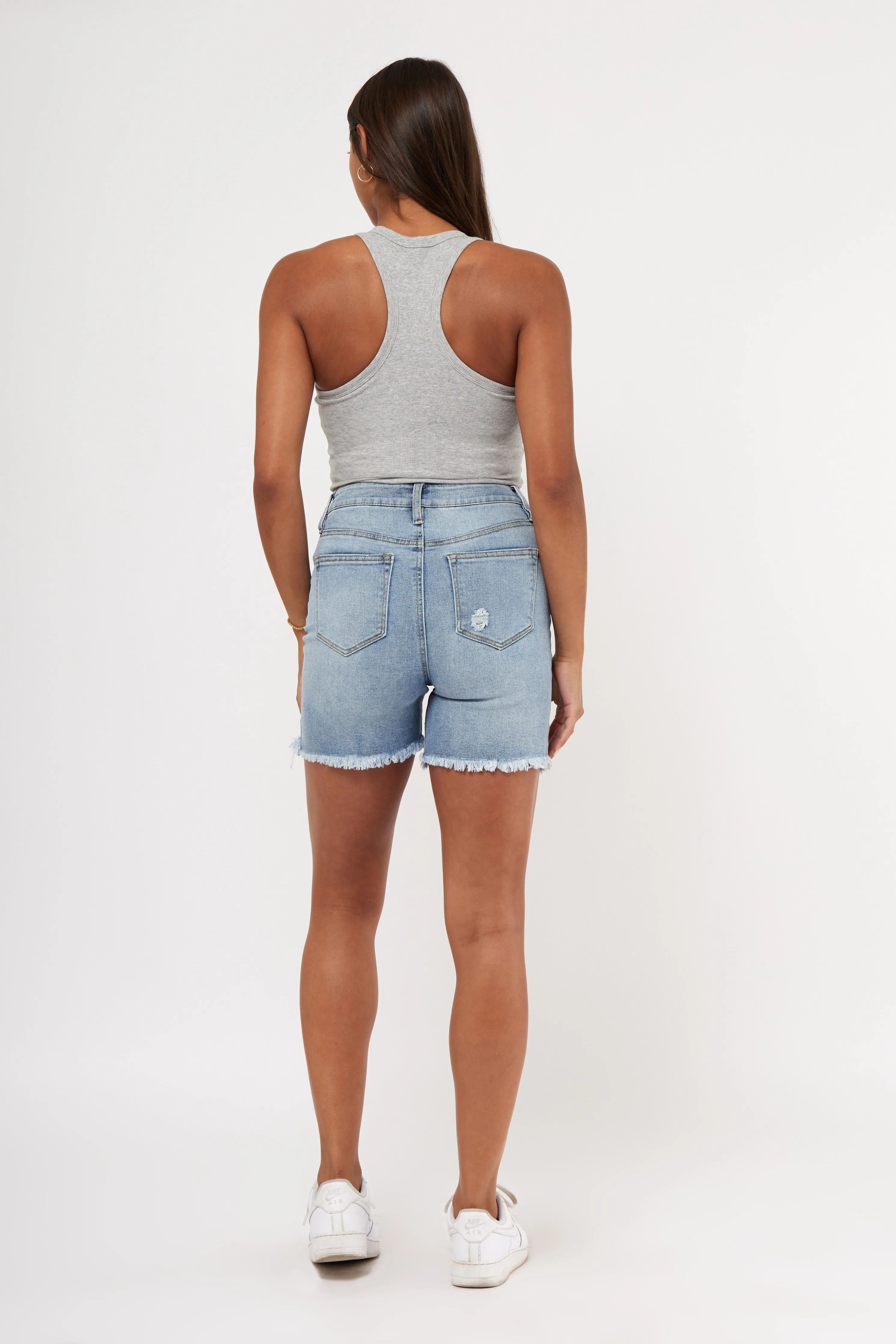 Shipwreck Destructed Denim Hi Rise Short