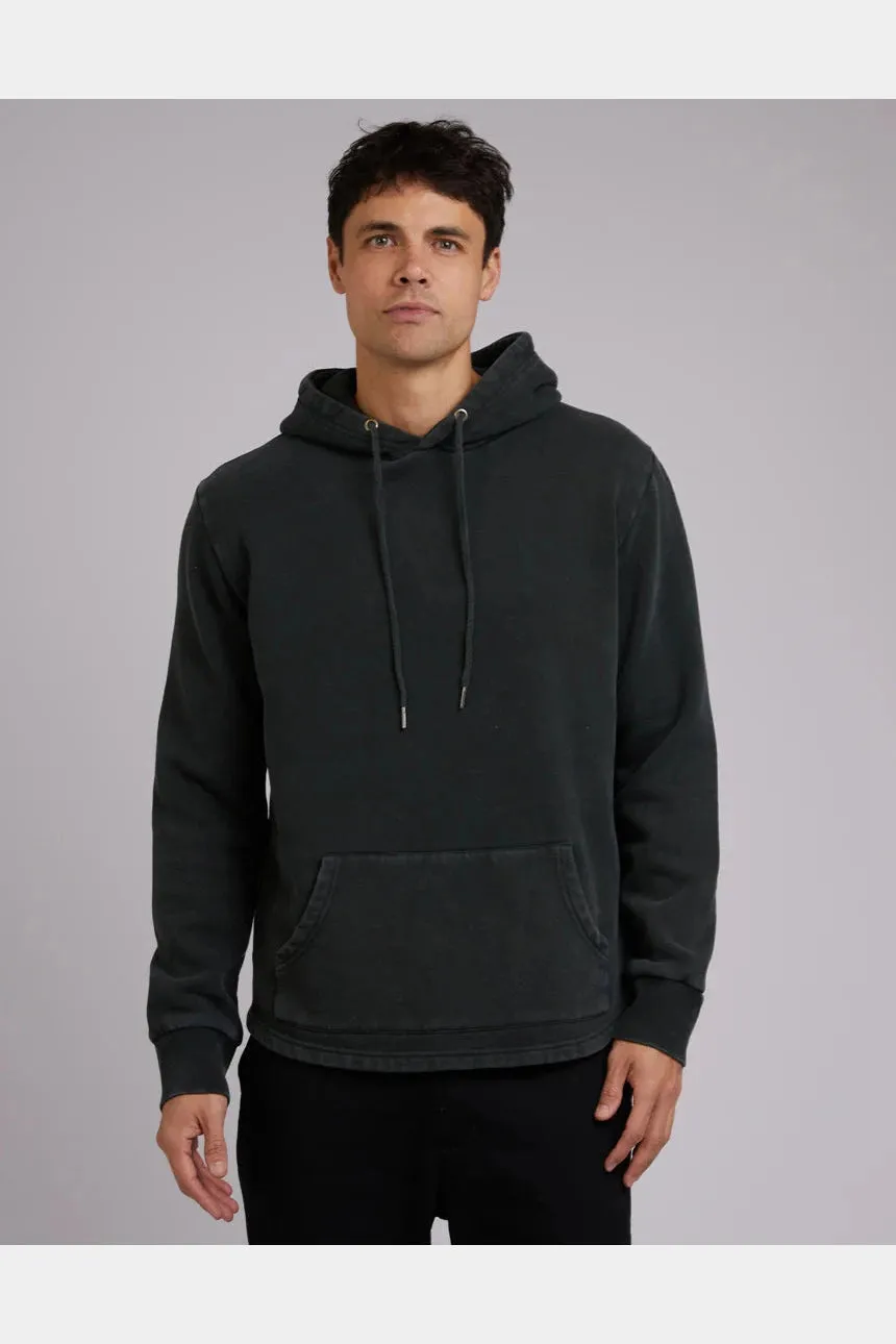 Silent Theory CURVED HEM HOODY DARK GREEN