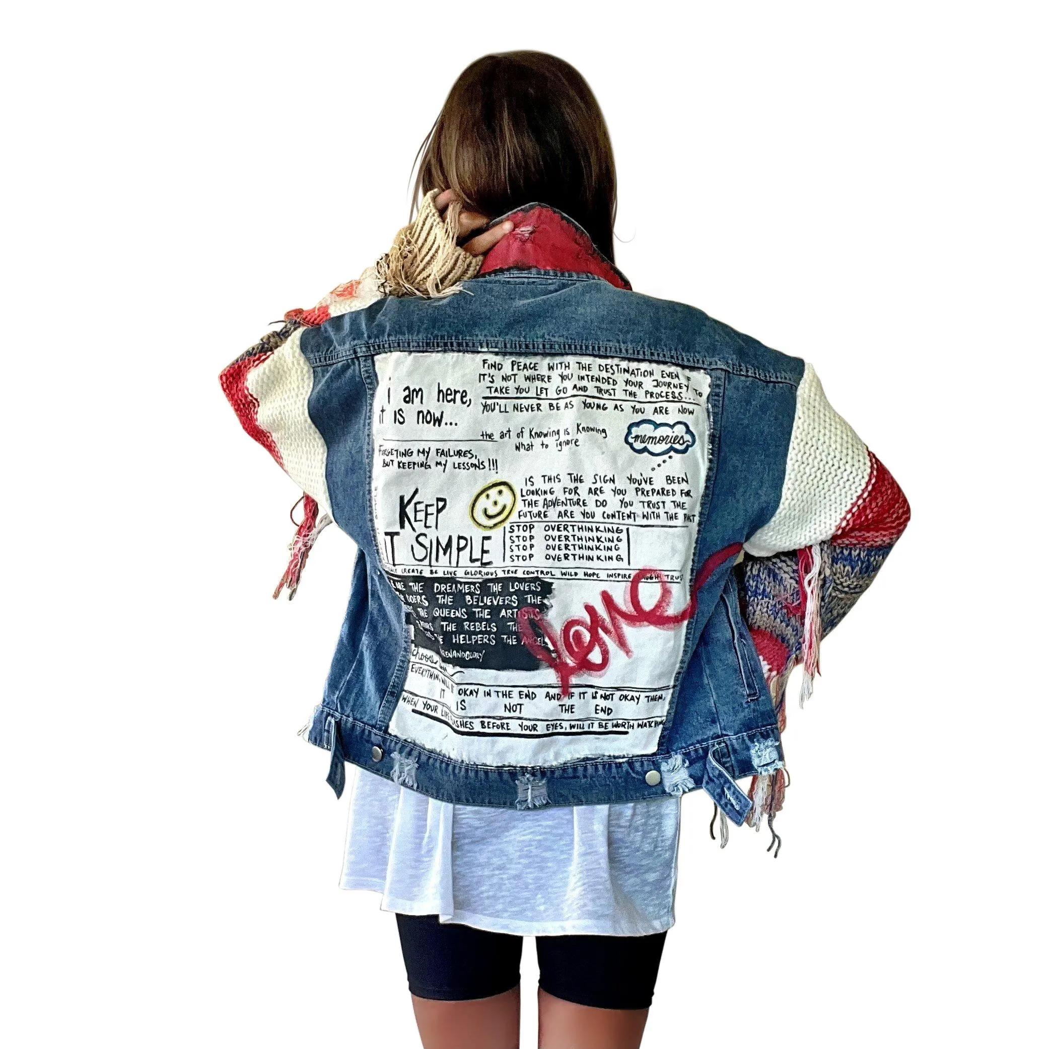 'SIMPLE THOUGHTS' DENIM JACKET