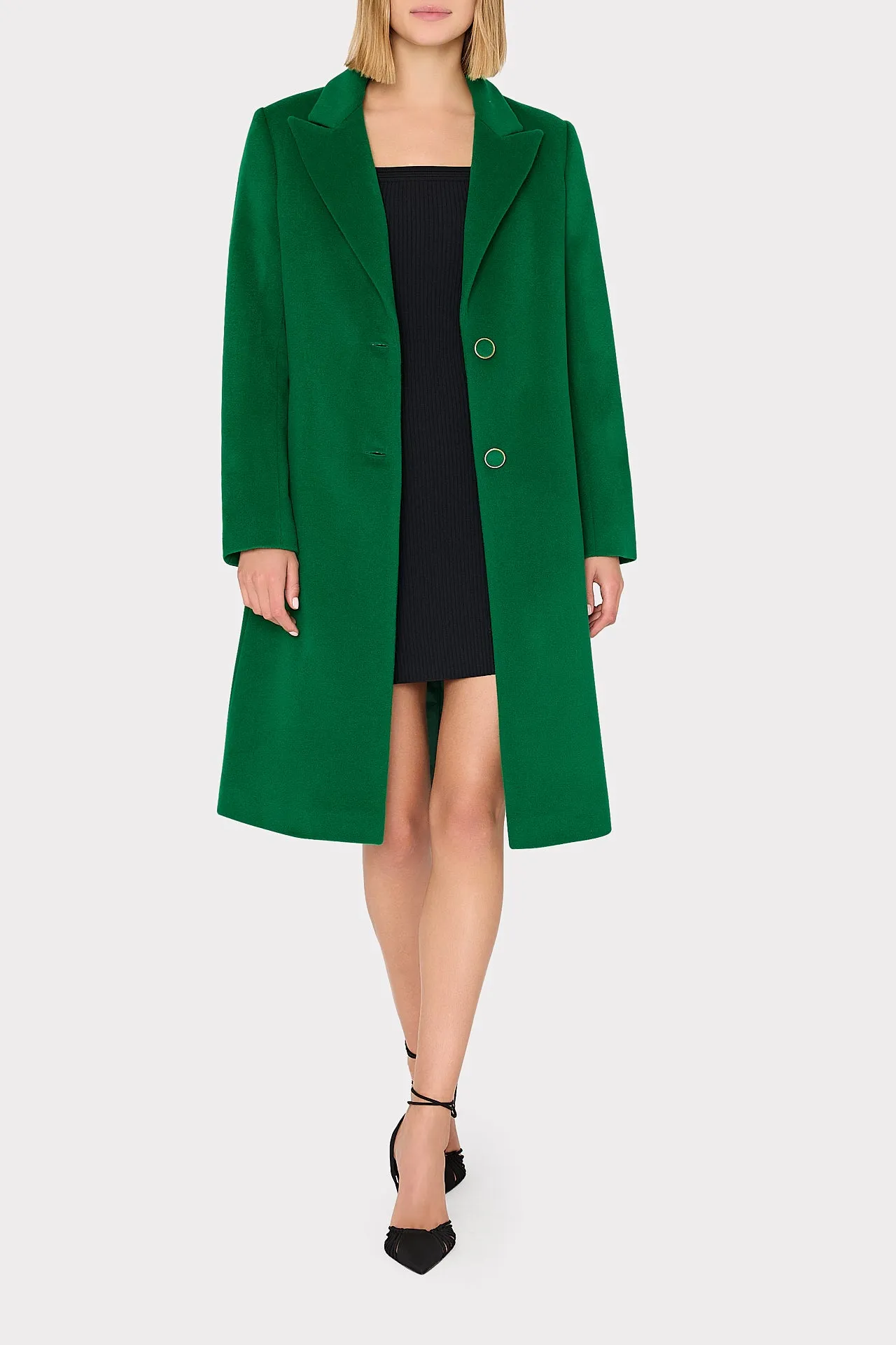 Single Breasted Wool Coat