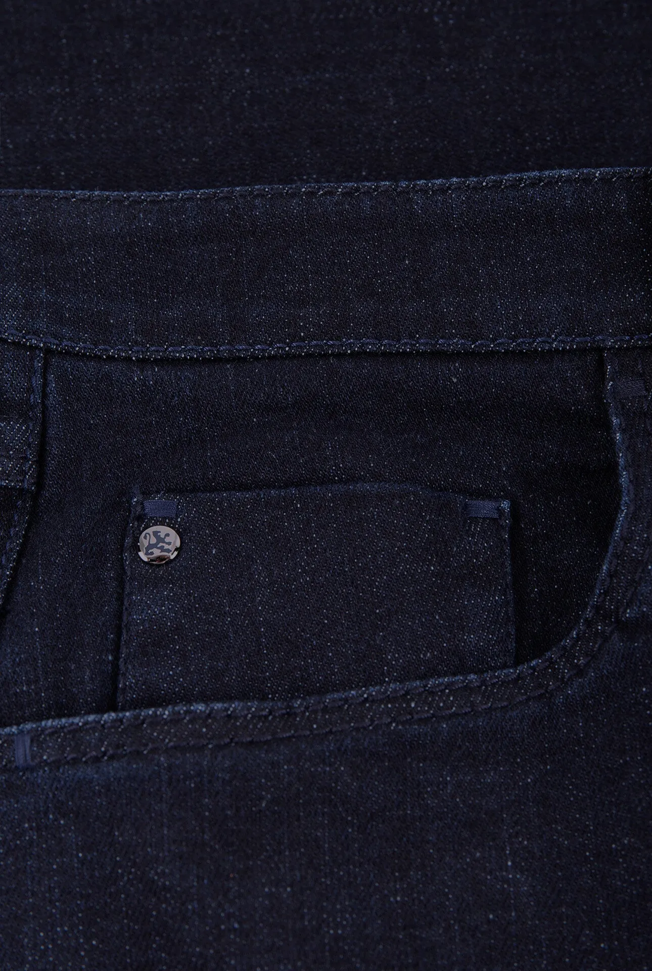 Slim Fit Jeans with Griffon Embroidery Alligator Inlay