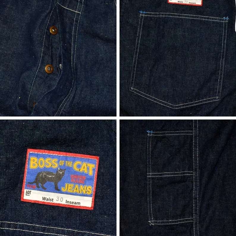 TCB 10.2oz Boss of the Cat High-Quality Denim Overalls