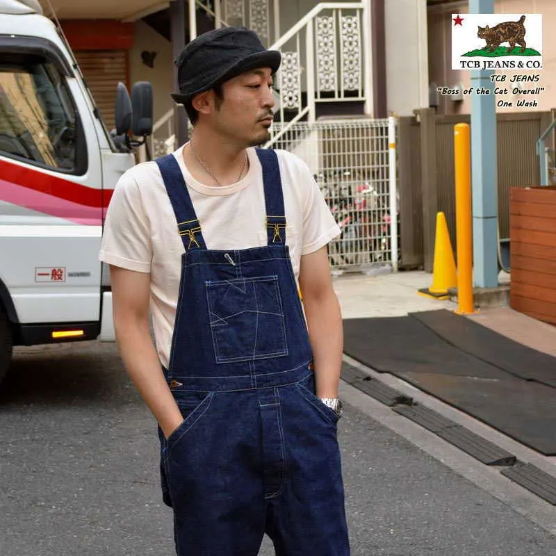 TCB 10.2oz Boss of the Cat High-Quality Denim Overalls