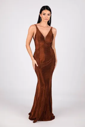 Thalia Gown - Shimmer Copper