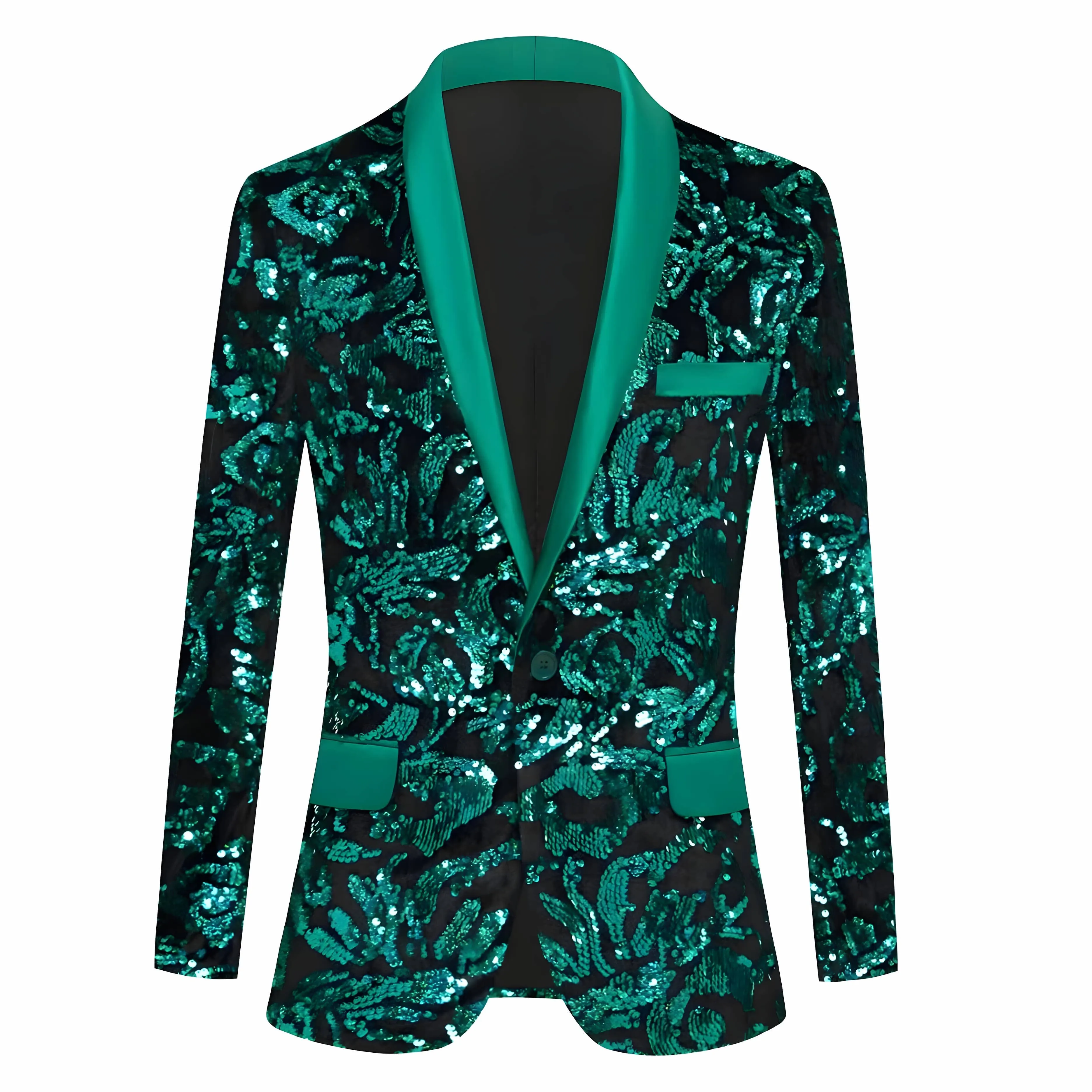 The Alvey Sequin Slim Fit Blazer Suit Jacket - Multiple Colors