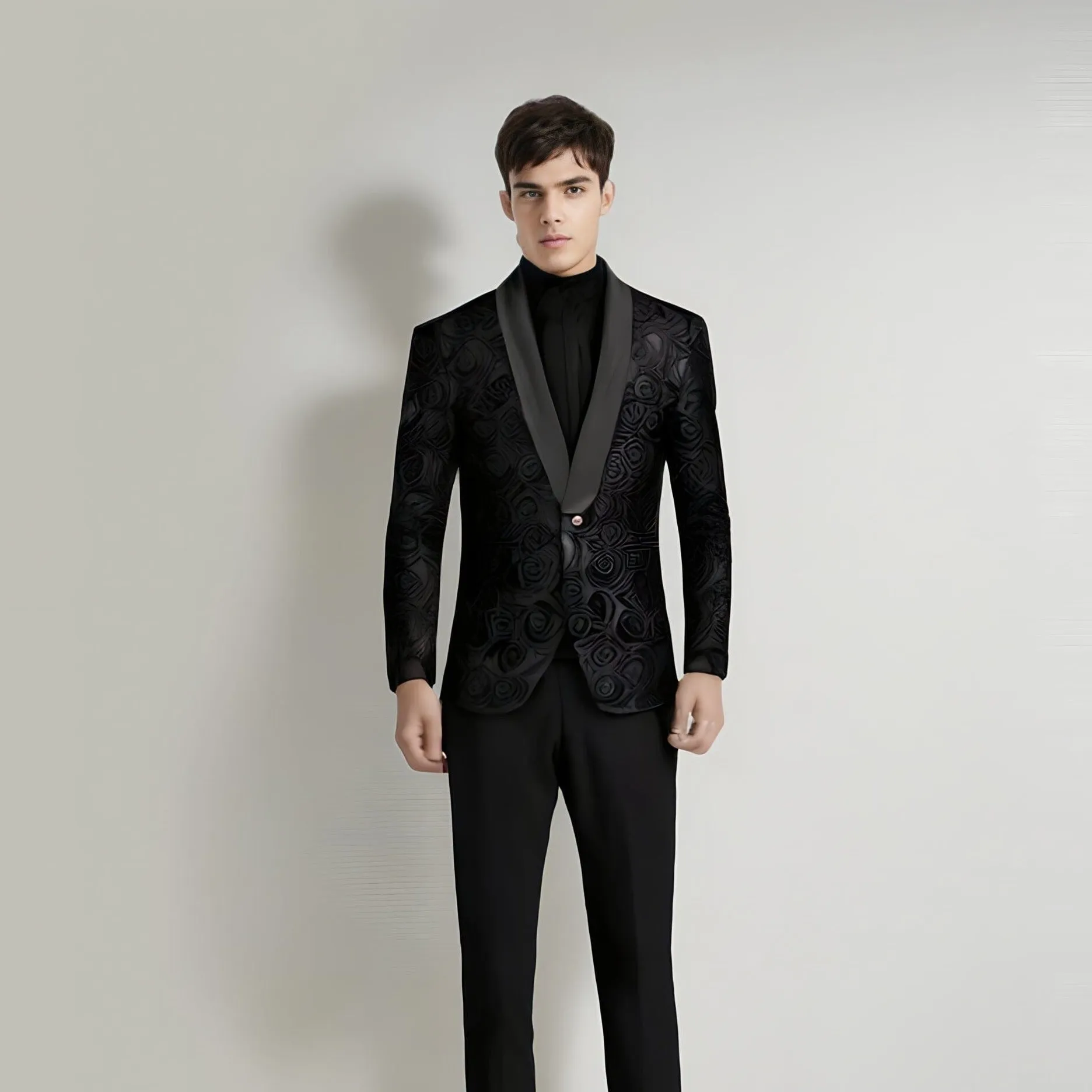 The Antonio Slim Fit Blazer Suit Jacket - Black