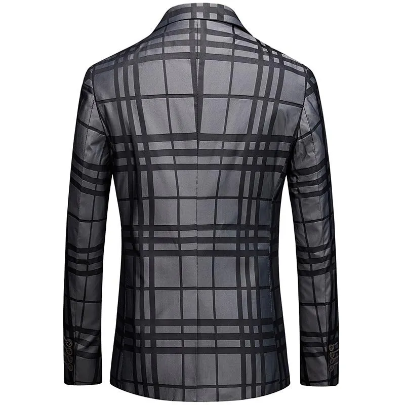 The Frederic Plaid Slim Fit Blazer Suit Jacket