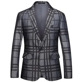 The Frederic Plaid Slim Fit Blazer Suit Jacket