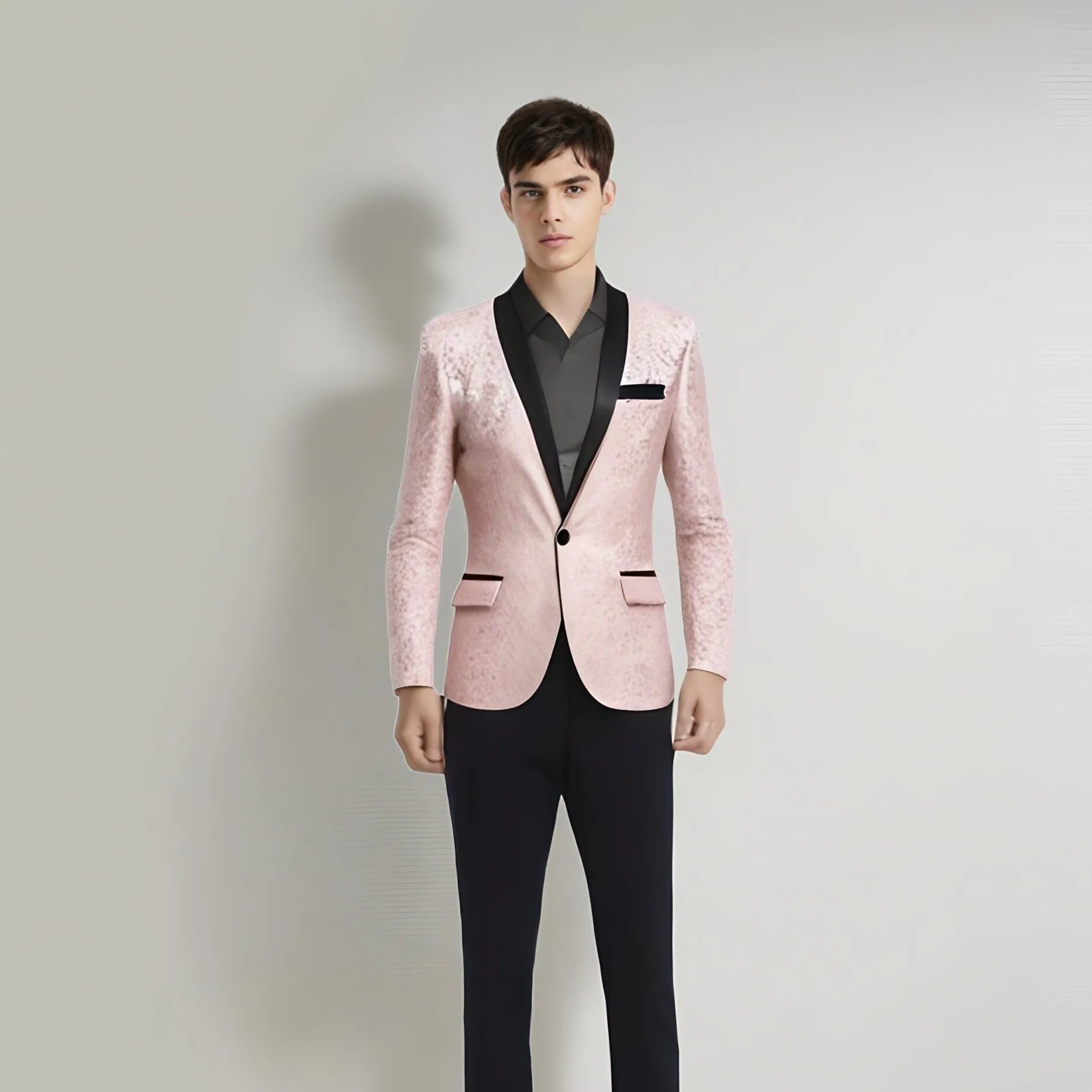 The Talbot Slim Fit Blazer Suit Jacket - Salmon