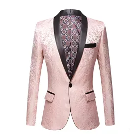 The Talbot Slim Fit Blazer Suit Jacket - Salmon