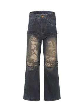 Thesupermade American High Street Heavy Duty Washed Jeans