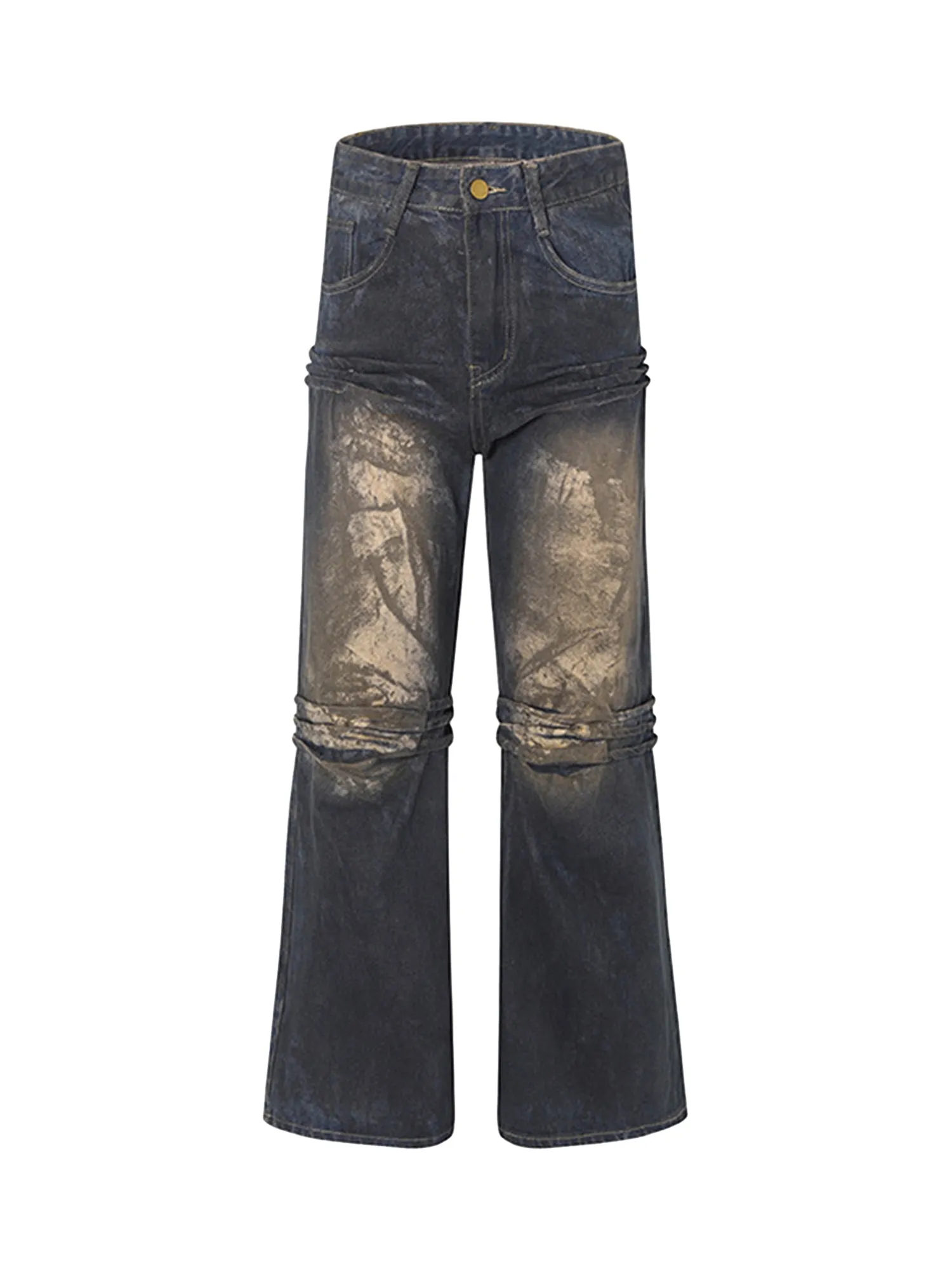 Thesupermade American High Street Heavy Duty Washed Jeans