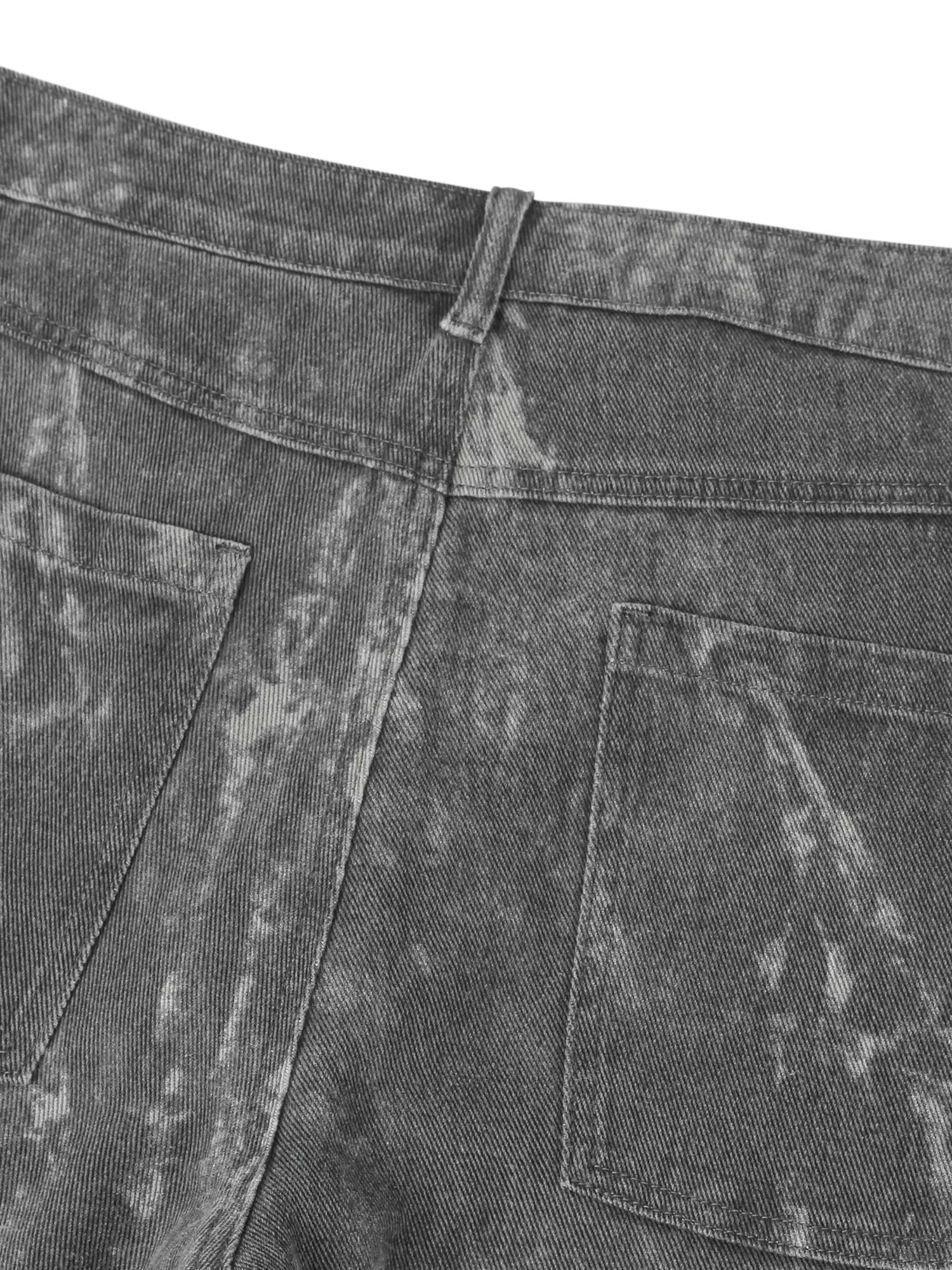 Thesupermade High Street Hip-hop Distressed Washed Work Jeans