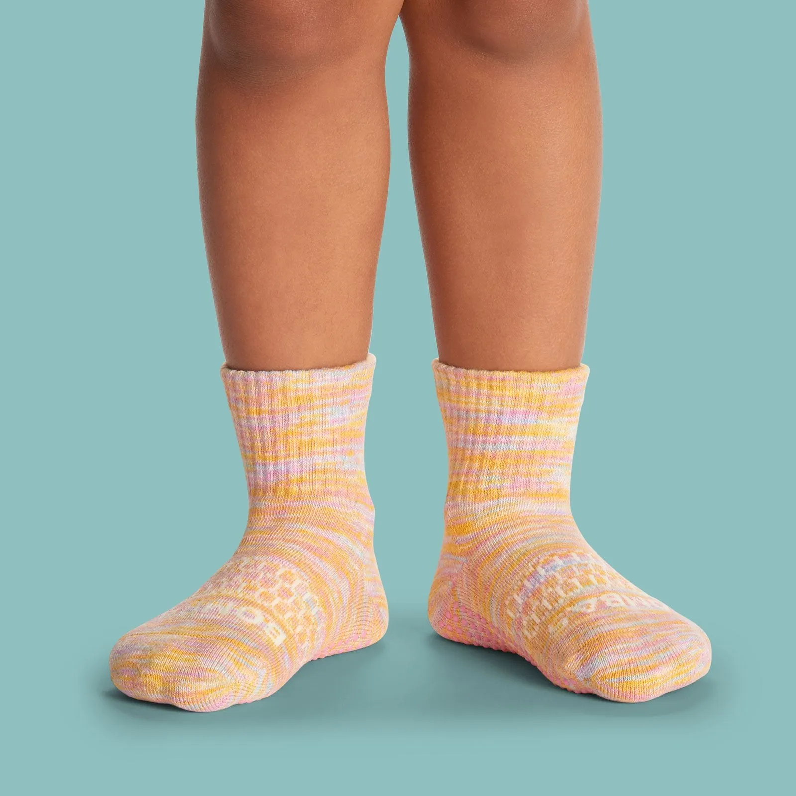 Toddler Space Dye Gripper Calf Sock 8-Pack