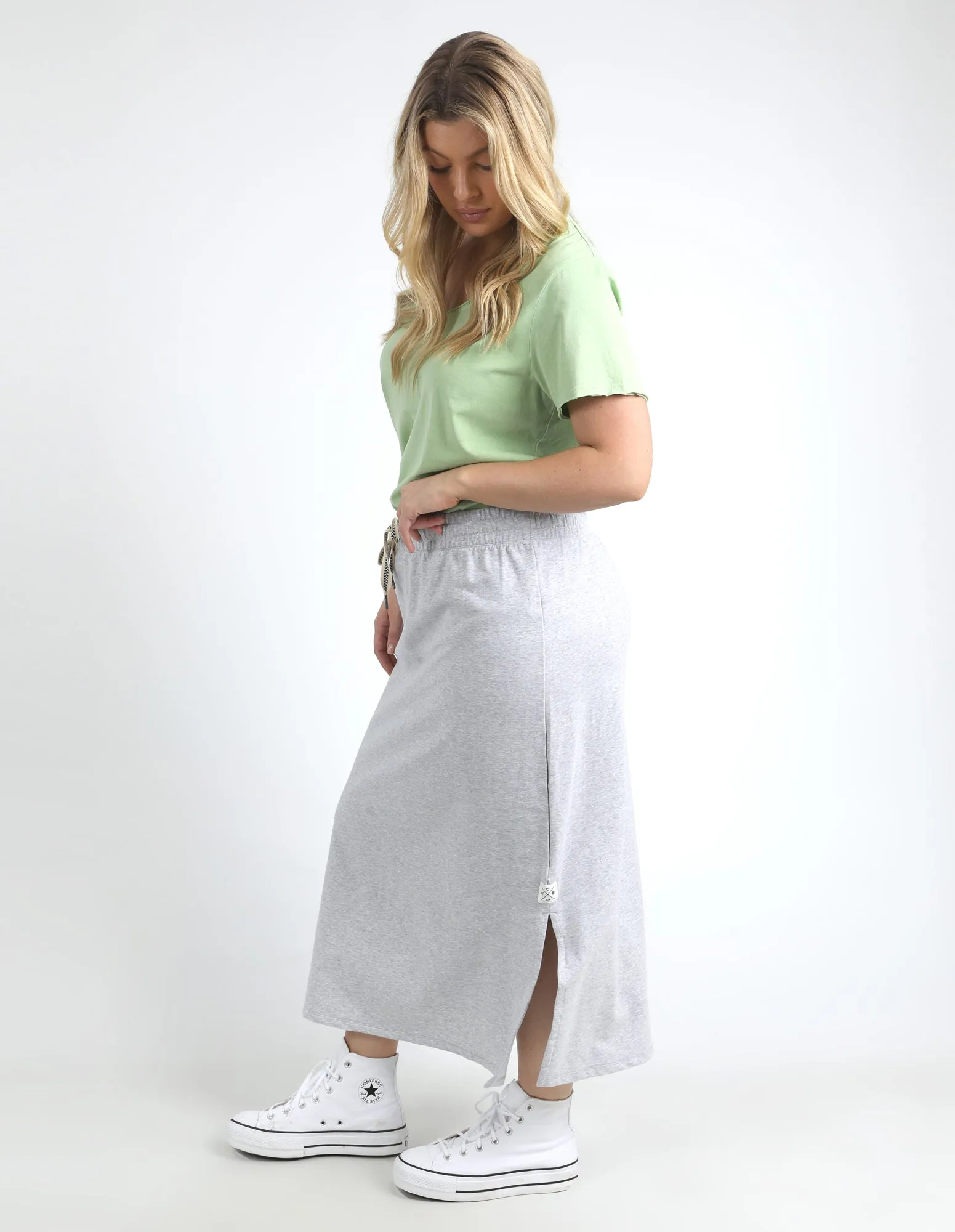 Travel Skirt Grey Marle