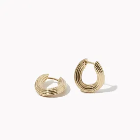 Twisted Chunky Ridged Hoops