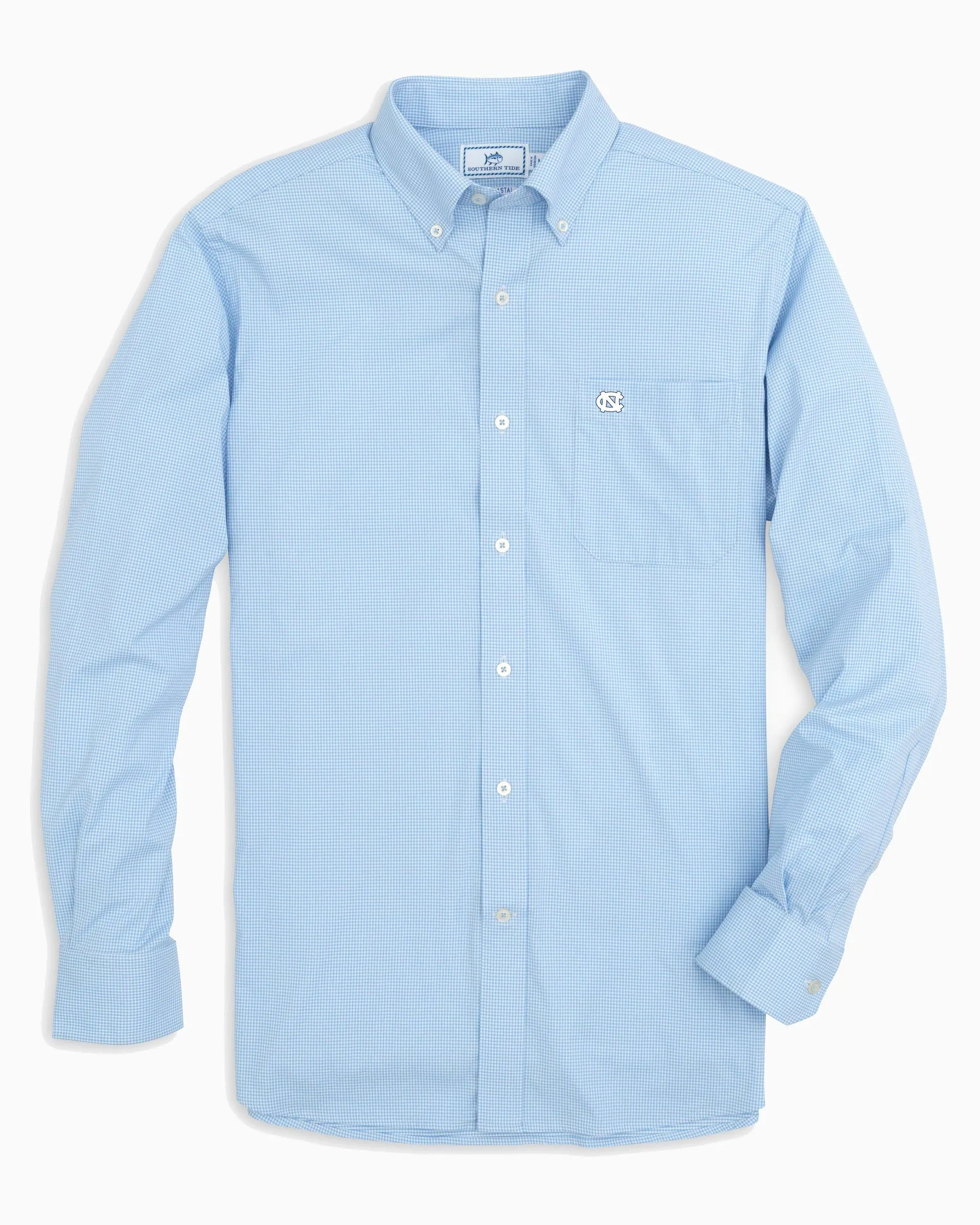 UNC Tar Heels Gingham Button Down Shirt