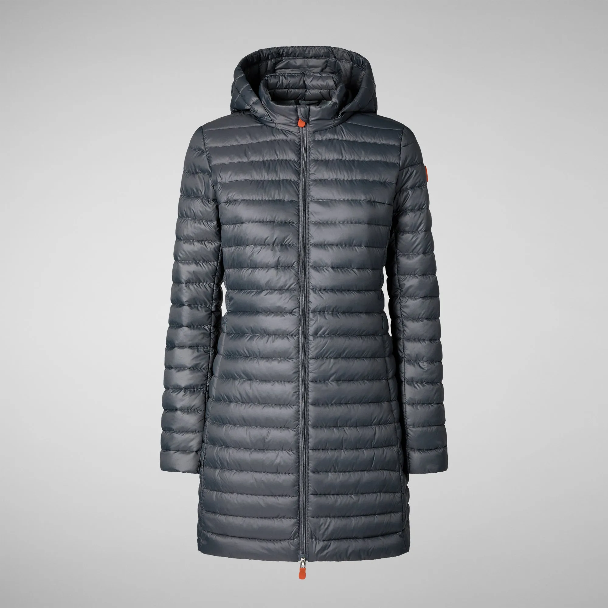 Woman's animal free puffer Bryanna in storm grey