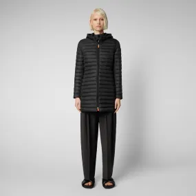 Woman's animal free puffer jacket Bryanna in black