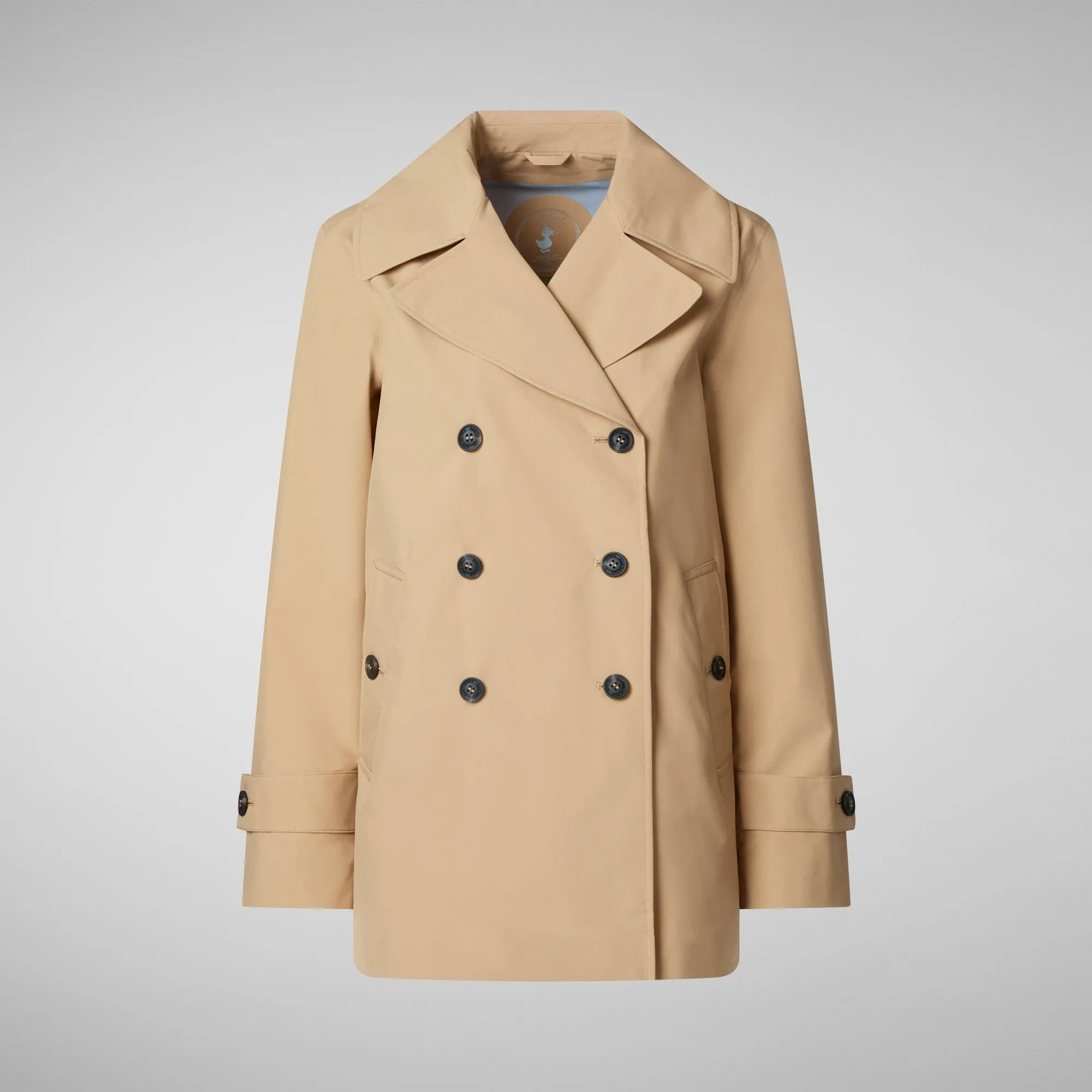 Woman's raincoat Sofi in stardust beige