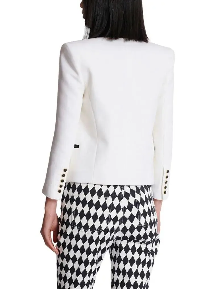 Women’s Double-Breasted Bicolor Tuxedo Jacket